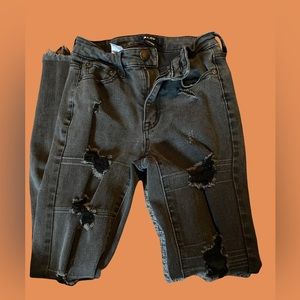 Black Aero Ripped Jeans